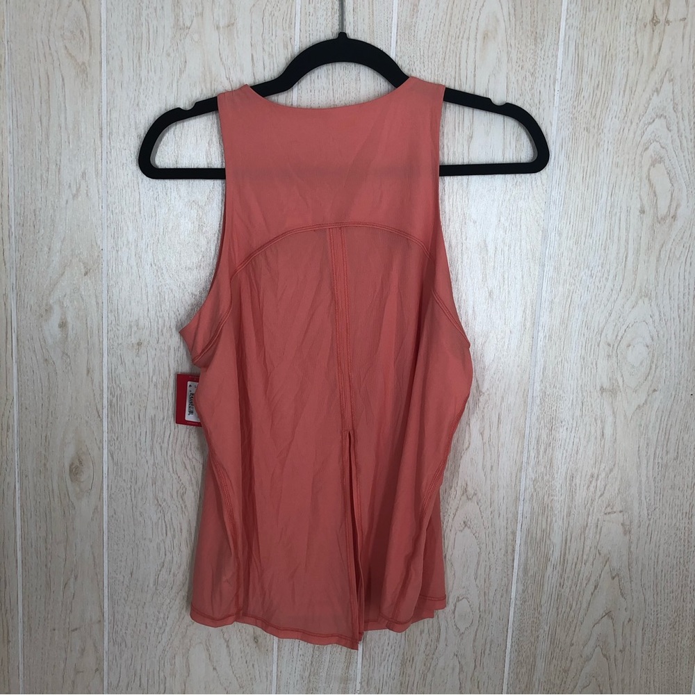 NWT Spanx Go Lightly Ribbed Tie Back Spring Poppy Tank Top - Picture 5 of 8